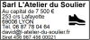 Tampon professionnel Magasin Chaussures 7 lignes/logo empreinte