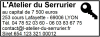 Tampon Serrurier 6 lignes/logo empreinte