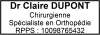 Tampon Chirurgien 4 lignes empreinte