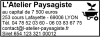Tampon Paysagiste 6 lignes/logo empreinte
