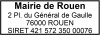 Tampon mairie 4 lignes empreinte