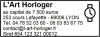 Tampon Horlogerie 6 lignes/logo empreinte
