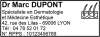 Tampon Dermatologue 6 lignes/logo empreinte
