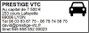 Tampon VTC 7 lignes/logo empreinte