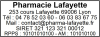 Tampon éco Pharmacie 6 lignes empreinte