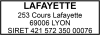 Tampon notaire 4 lignes empreinte
