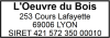 Tampon Menuisier 4 lignes empreinte