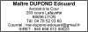 Tampon Avocat 7 lignes empreinte