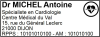 Tampon éco Cardiologue 6 lignes/logo empreinte