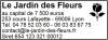 Tampon éco Fleuriste 6 lignes/logo empreinte