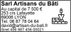 Tampon professionnel Maçonnerie 7 lignes/logo empreinte