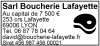Tampon professionnel Boucherie 7 lignes/logo empreinte