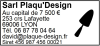 Tampon professionnel Plaquiste 7 lignes/logo empreinte