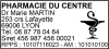 Tampon professionnel Pharmacie 7 lignes/logo empreinte
