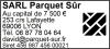Tampon professionnel Parqueteur 7 lignes/logo empreinte