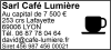 Tampon professionnel Bar Restaurant 7 lignes/logo empreinte
