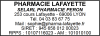 Tampon Pharmacie 7 lignes empreinte