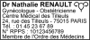 Tampon professionnel Gynécologue 7 lignes/logo empreinte