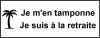 Tampon Cadeau Retraite 50x20mm + encreur empreinte