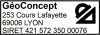 Tampon Géomètre Expert 4 lignes/logo empreinte