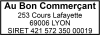 Tampon commercant 4 lignes empreinte