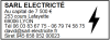 Tampon Electricien 7 lignes/logo empreinte