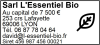 Tampon professionnel Magasin Bio 7 lignes/logo empreinte