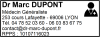 Tampon Médecin Généraliste 6 lignes/logo empreinte