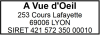 Tampon Opticien 4 lignes empreinte