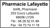 Tampon professionnel pharmacie 6 lignes empreinte