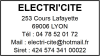 Tampon professionnel Électricien 6 lignes empreinte