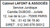 Tampon professionnel Juriste 6 lignes empreinte