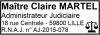 Tampon Administrateur Judiciaire 4 lignes/logo empreinte