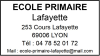 Tampon professionnel école primaire 6 lignes empreinte