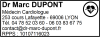 Tampon Cardiologue 6 lignes/logo empreinte