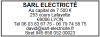 Tampon Electricien 7 lignes empreinte