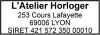 Tampon Horlogerie 4 lignes empreinte