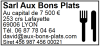 Tampon professionnel Traiteur 7lignes/logo empreinte