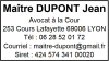 Tampon professionnel avocat 6 lignes empreinte