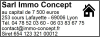 Tampon éco Agence Immobilière 6 lignes/logo empreinte