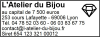 Tampon éco Bijouterie 6 lignes/logo empreinte