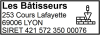 Tampon Maçonnerie 4 lignes/logo empreinte