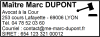 Tampon Avocat 6 lignes/logo empreinte