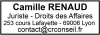 Tampon Juriste 4 lignes empreinte