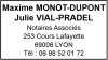 Tampon professionnel notaire empreinte