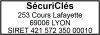 Tampon Serrurier 4 lignes empreinte