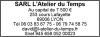 Tampon Horlogerie 7 lignes empreinte
