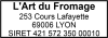 Tampon Fromagerie 4 lignes empreinte