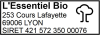 Tampon Magasin Bio 4 lignes/logo empreinte