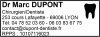 Tampon Dentiste 6 lignes/logo empreinte